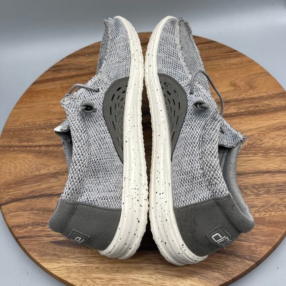 Hey Dude Wally Shoes Mens Size 14 Free Light Grey Slip On Loafers Comfort - Picture 6 of 8